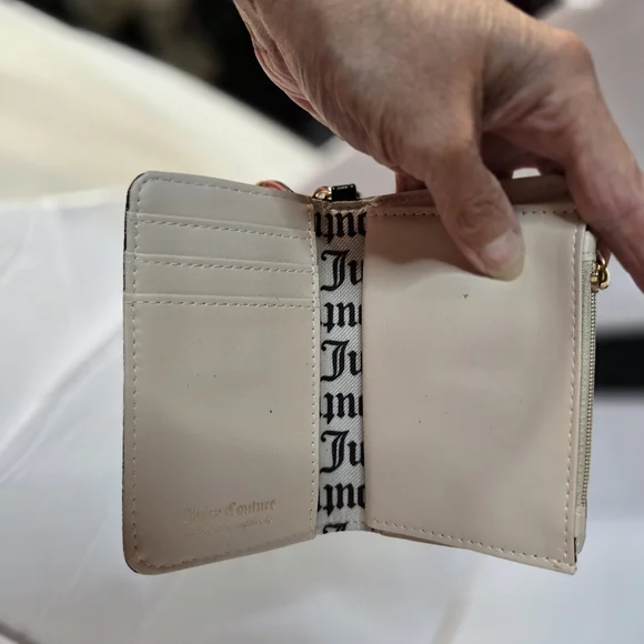 Juicy Couture Black and Pink Heart Wallet with Gold Accents - Picture 12 of 12